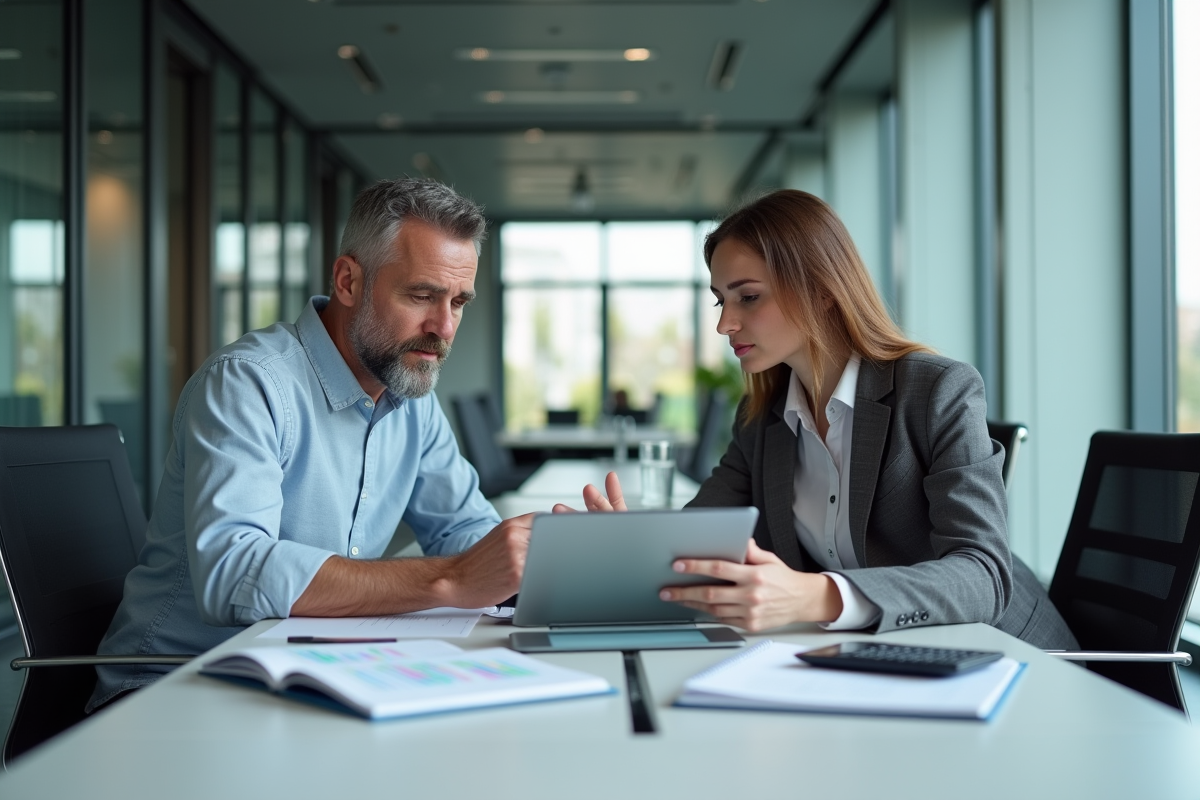 Collaboration entre comptables autour d