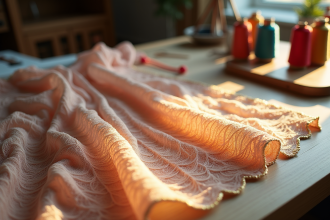 Tissu luxueux en laine de vigogne et autres fibres rares
