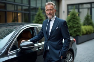 Voiture de luxe élégante reflétant statut et prestige