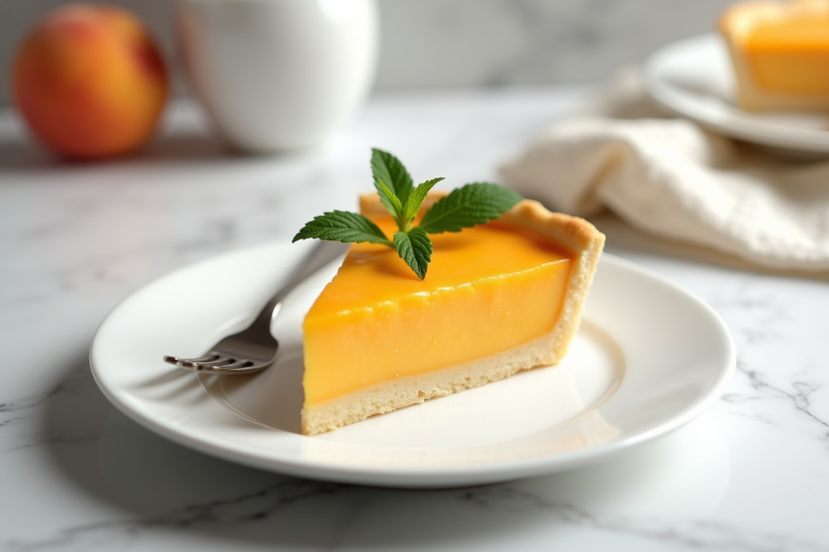 tarte pêches