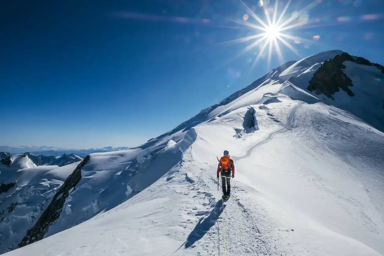 doudoune de randonnée, vêtements d'alpinisme